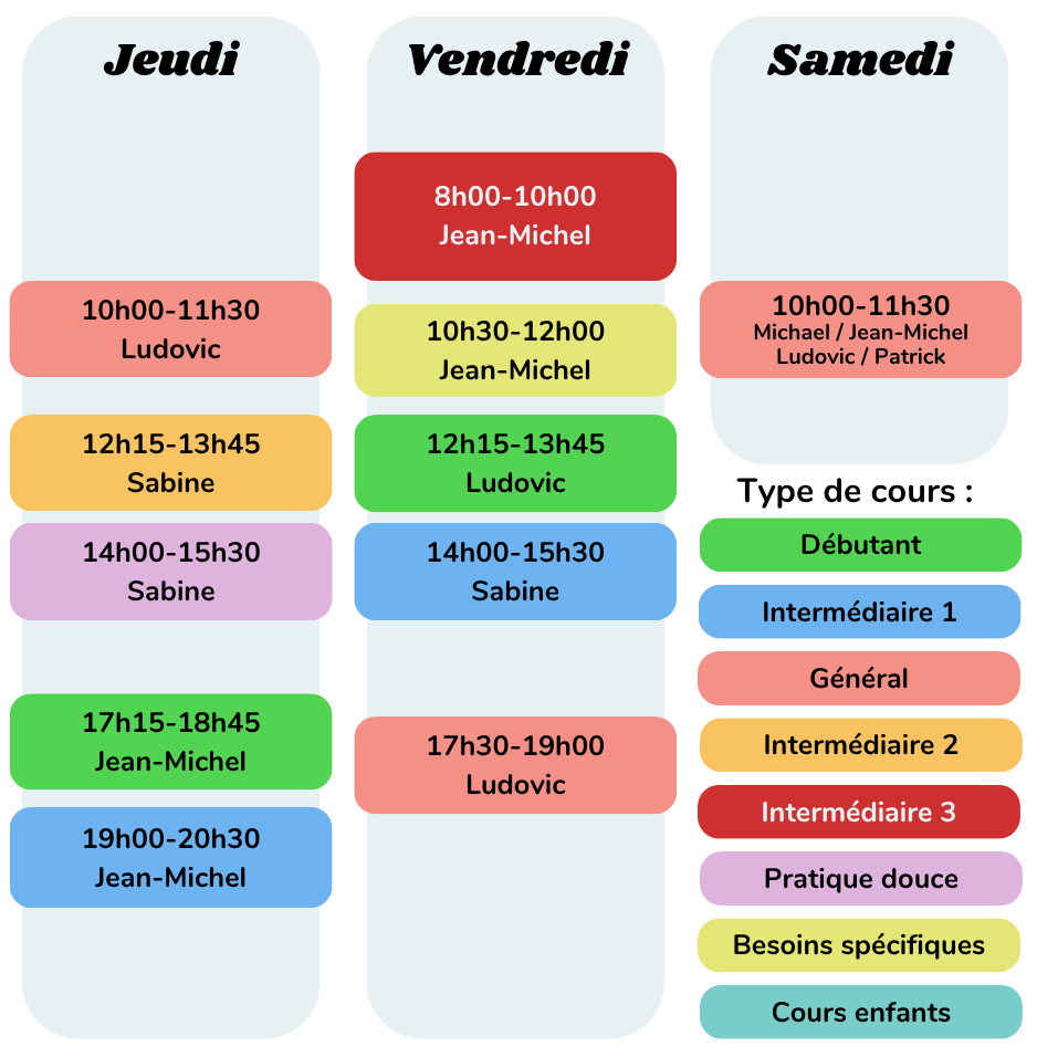 Horaires des cours 2026-2027 p2 Horaires des cours 2026 2027 p2